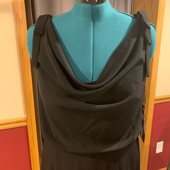 NWT - Adrianna Papell Crepe Cowl Neck Dress - Picture 2 of 7